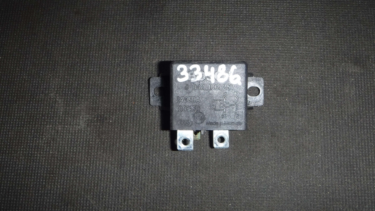 33486 Реле стартера универсальное 24V 0332002257 BOSCH