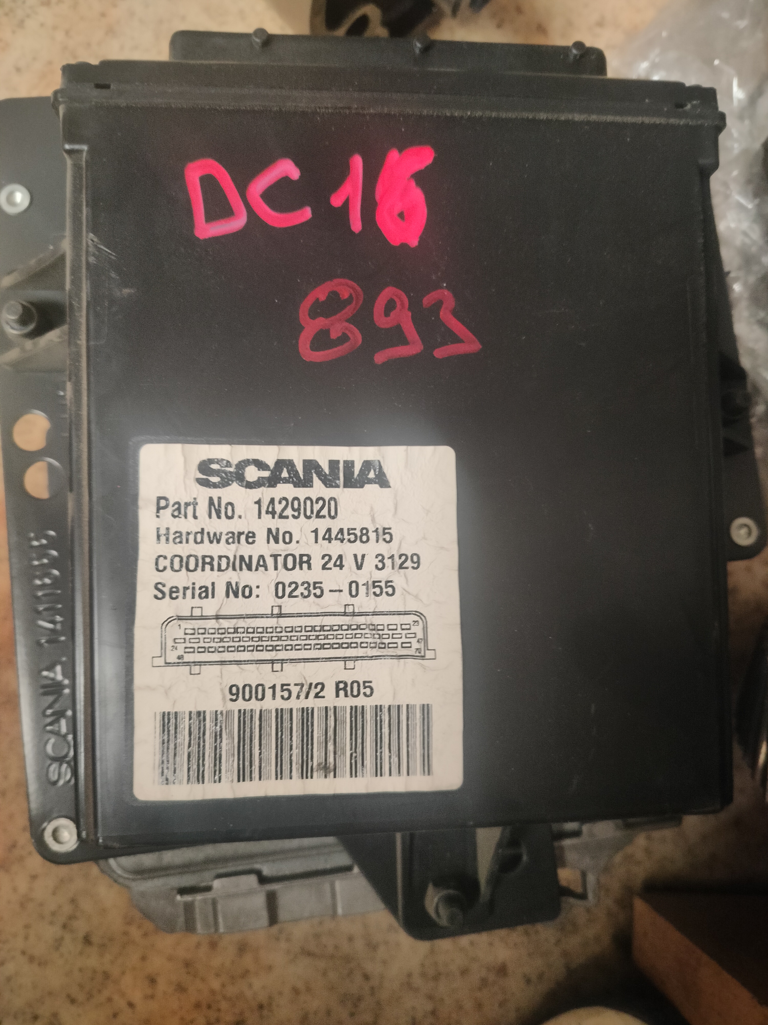 Блок управления двигателем Scania DC1604 1429020 1445815 900157/2 R05